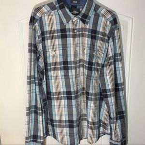🍁H&M plaid long sleeve button down